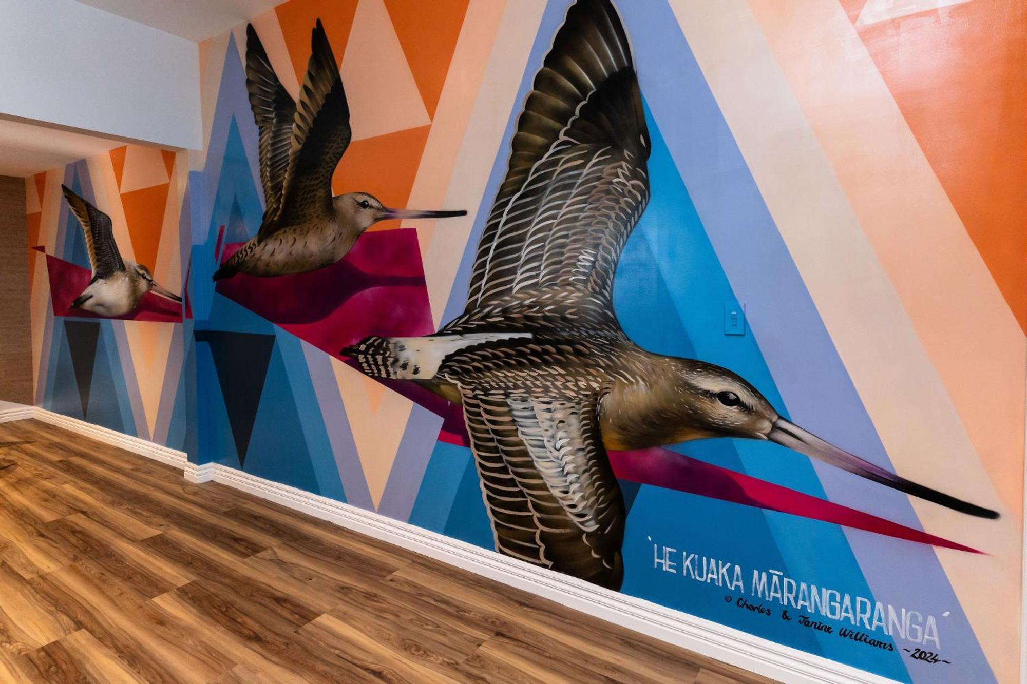 Haka House Christchurch Ngoại thất bức ảnh Mural by artist, Heather Macfarlane